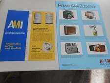 Deutscher Flyer für Rowe Ami Musikboxen Zubehör und Lautsprecher