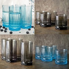 Pasabahce Elysia farbige Gläser Sets Trinkbecher Whisky Tumbler 355/450ml