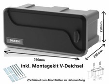 Blackit 1, Just Daken B23-1, Deichselbox mit Schloss, Werkzeugkasten, Gurtkiste