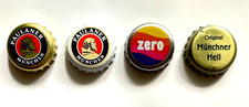 4 Kronkorken bottle caps Paulaner Deutschland Germany