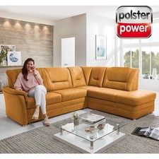 polsterpower Ecksofa - gelb -