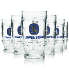 6x Löwenbräu Bierglas 0,4l