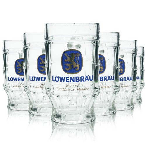 Löwenbräu bierglas 4l - 6x,