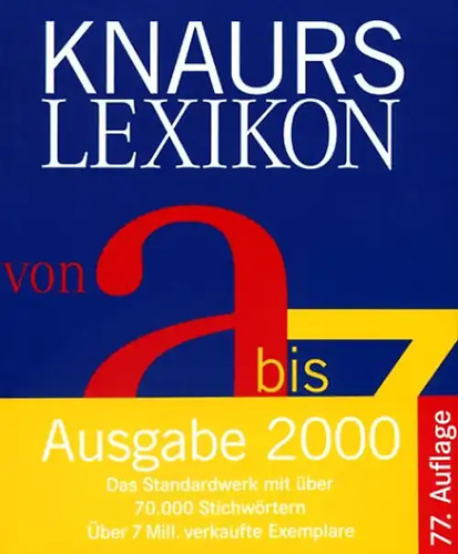 Knaurs lexikon von - von, a