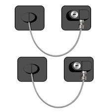 2 x Kühlschrank Schloss mit Schlüssel ohne Bohren für Kinder und Haustier Gee...