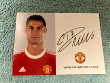 Christiano Ronaldo MANCHESTER UNITED 2021/2022 Autogrammkarte SATZKARTE RARITÄT