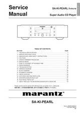 Service Manual-Anleitung für Marantz SA-KI-Pearl 