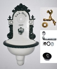 Antik Alu Wand Garten Brunnen