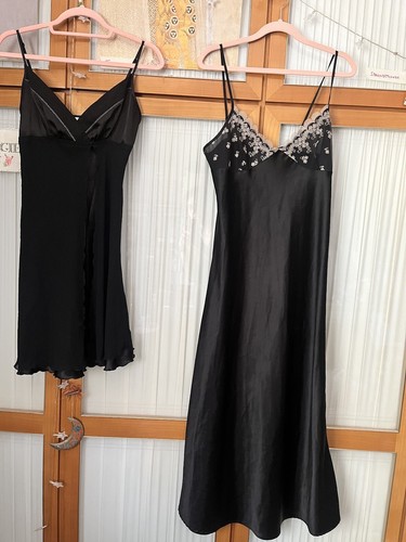 Schwarze satin negligee - 2x,
