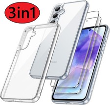 Samsung Galaxy S25 5G Hülle + 2X Schutzglas 9H Display Panzerfolie Bumper Case