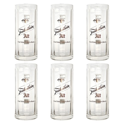 Frankenheim bierkrug glas - 6x,