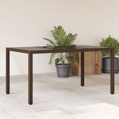 Gartentisch mit glasplatte - mit,