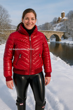 Glanznylon pufferjacke - glanznylon,