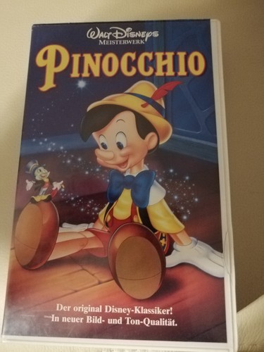 Pinocchio vhs kasette - pinocchio,