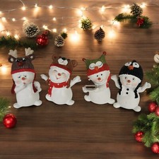 4 x Schneemann mit