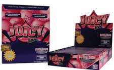1 Box (24x) Juicy Jay's King Size Papers "Bubble Gum" flavored