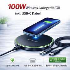 100W Wireless Ladegerät Qi |