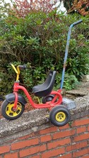 Puky Dreirad mit Schiebestange , Dreirad, Rot Gelb,