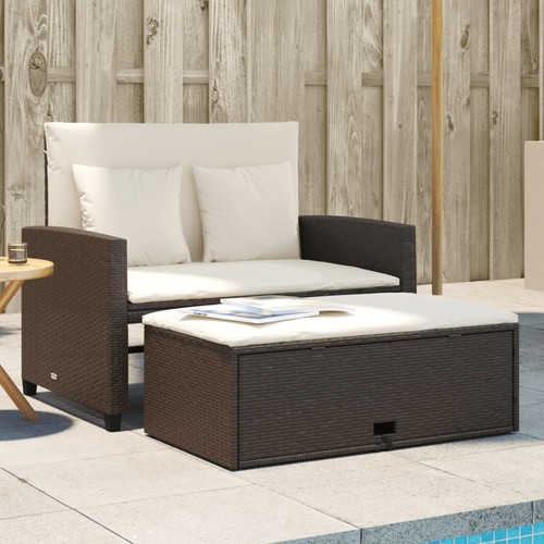 Gartensofa sitzer mit kissen - mit,