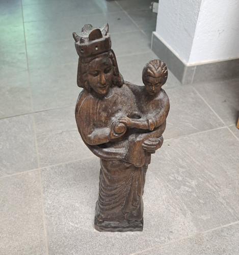 Madonna mit kind holzskulptur - mit,