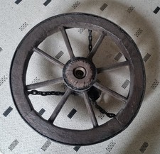 Wagenrad, alte Wagenrad Lampe, 50 cm Durchmesser