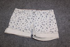 JEANS HOSE JEANS SHORTS GRÖSSE 42 NATURWEISS MIT STERNEN STRETCH EDC BY ESPRIT