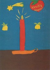 Neujahr Weihnachten KERZE