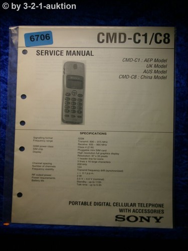 Sony service manual cmd c8 - sony,