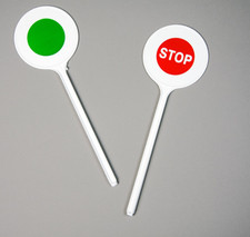 Polizeikelle ca. 30cm Kelle Polizist Spielzeug Bahnschaffner 12100.314.0013