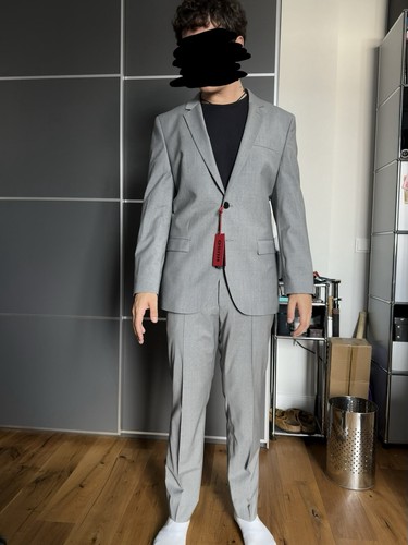 Boss anzug herren 50 grau - gr.,