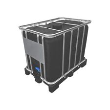 Hofer24 IBC Container Tank  Wassertank 600 L NEU Lebensmittelecht, Schwarz