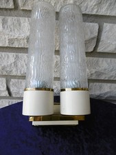  TOP Doppel Wandleuchte, Glasschirme , 50er Jahre  Zugband  Nierentischära