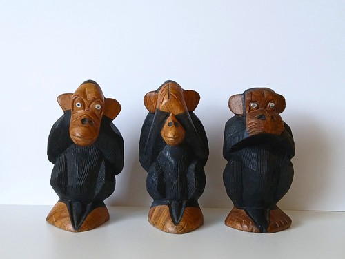 Vintage set handgeschnitzte - vintage,