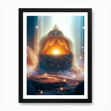 Krippe Kunstdruck gerahmt Wandbild Poster Leinwanddruck Bild