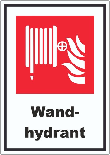 Wandhydrant aufkleber - wandhydrant,