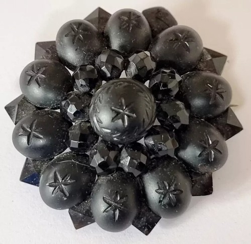 D0360 trauerschmuck brosche - d0360-,