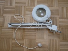 Luxo LFM Werkstattlampe Teleskoplampe Arbeitsleuchte Architektenlampe + Lupe