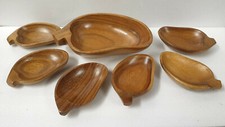 B22 Mid Century 50er Teakholz Schale Set Obstschale Design Esstisch Deko 60er