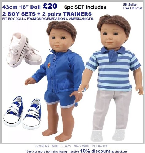 Zoll junge puppenkleidung - junge,