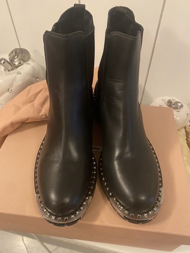 Miu leather boots schuhe - leather,