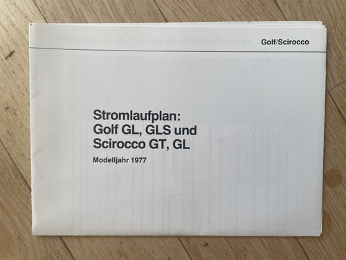 Stromlaufplan golf gls - vw, gl,