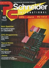 !! LESEN !! Schneider International Heft 10/87 für CPC/Joyce/PC 1512