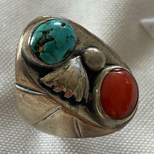 Navajo ring silber türkis - silber,
