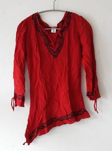 Bluse rot hippie - bluse,