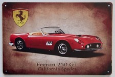 Ferrari 250 GT Spyder Vintage Retro Blechschild 20x30cm Nostalgie Geschenk