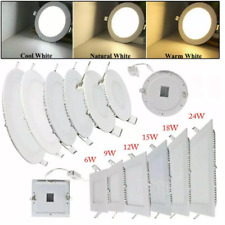 LED Panel Einbaustrahler Einbauleuchte Deckenleuchte spot Rund/Quadra Ultraslim