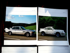 bmw 3.0csl vs porsche carrera rs ca. dina 4 - 2fotos.