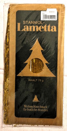 Stanniol lametta gold 1970er - gold,