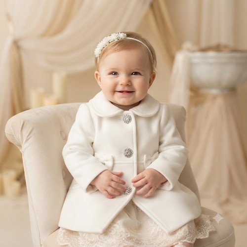 Baby mädchen mantel taufe - mantel,