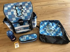 McNeill Ergo Light 2 Schulranzen + Schlamperrolle Set 4 teilig Robot